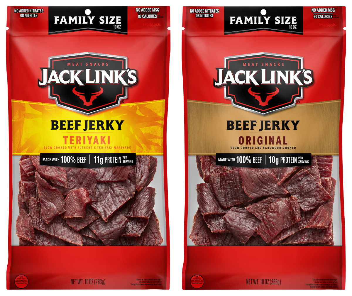 Jack Link's Original and Teriyaki Beef Jerky 2-Pack Combo - 10 oz