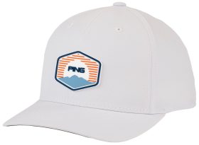PING Men's Sunset Golf Hat 2023, Spandex/Polyester in White
