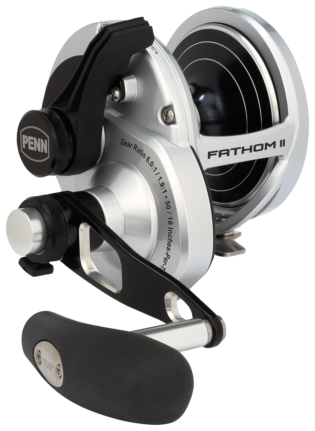 Penn Fathom II Lever-Drag 2-Speed Conventional Reel - FTHII40NLD2LH