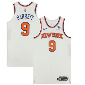 RJ Barrett New York Knicks Game-Used Nike #9 Jersey vs. Philadelphia 76ers on March 21, 2021