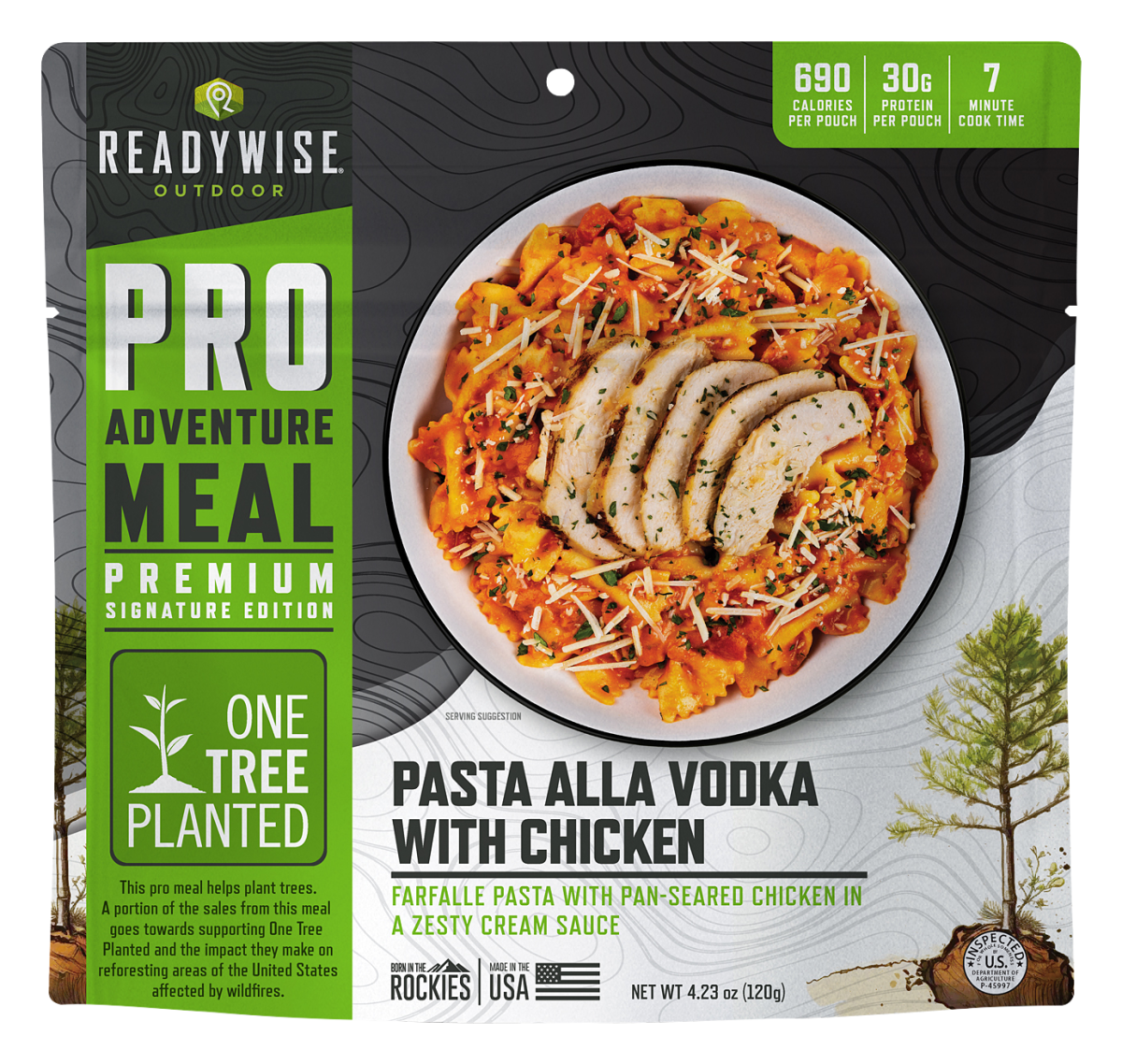 ReadyWise Pro Adventure Meal Pasta Alla Vodka With Chicken