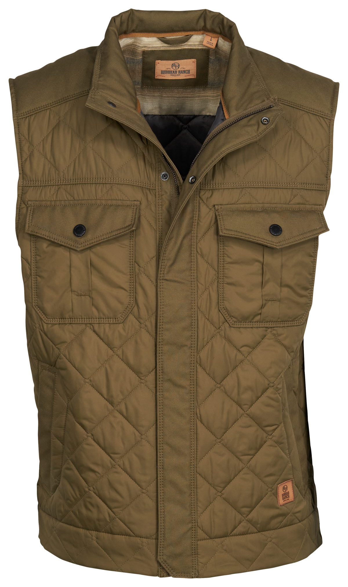 RedHead Ranch Thunder Rock Quilted Vest for Men - Beech - 2XL