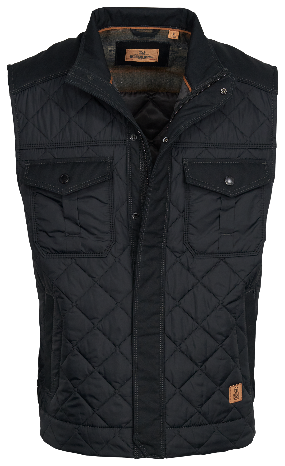 RedHead Ranch Thunder Rock Quilted Vest for Men - Black - S