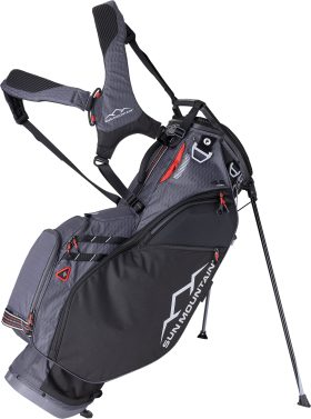 Sun Mountain Men's 4.5 Ls 14-Way Stand Bag 2024 in Black/Steel/Rush Red, Size 8.75" x 10.25"