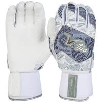 Victus Nox Full Wrap Men's Batting Gloves - 2024 Model in White/Silver Size Large