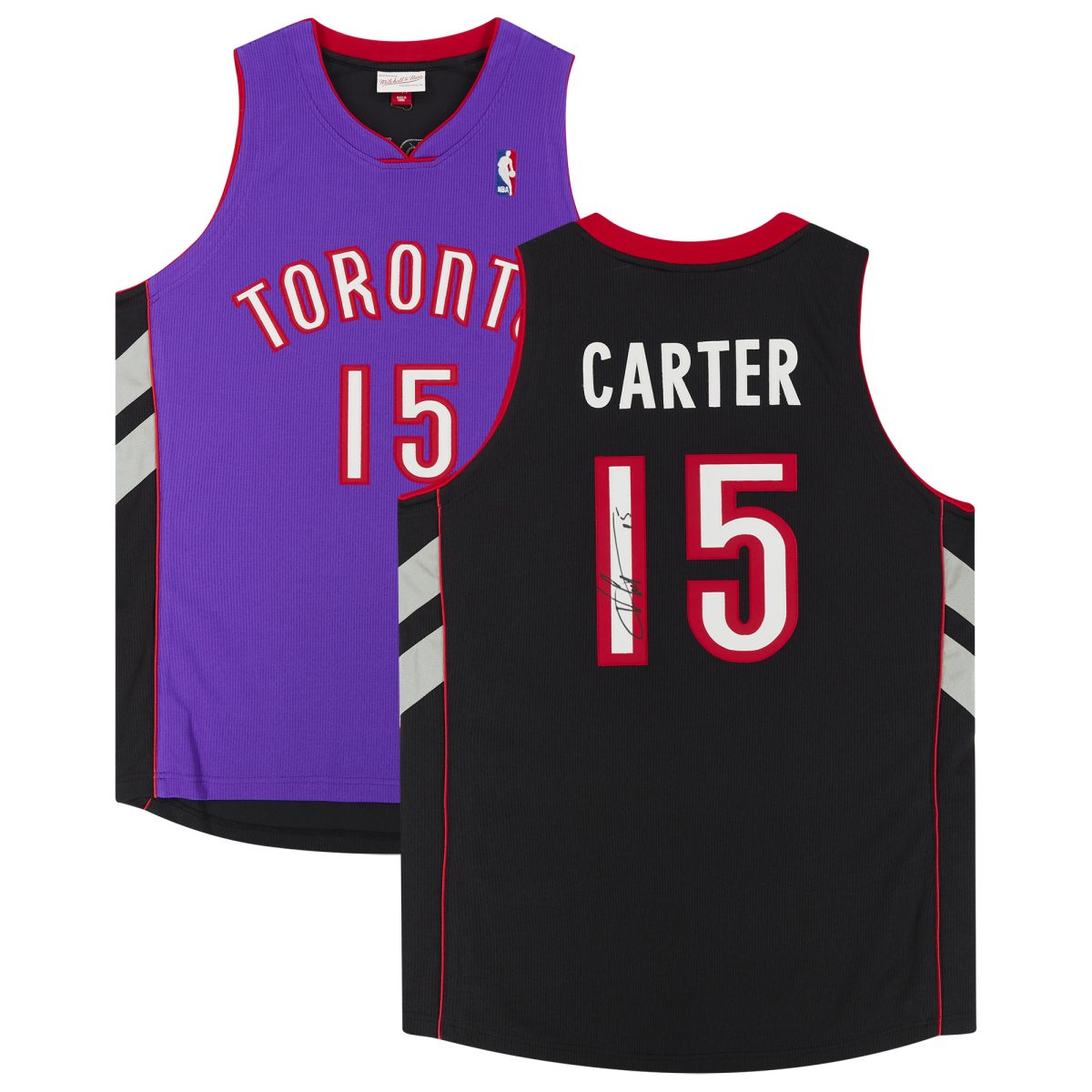 Vince Carter Purple Toronto Raptors Autographed Mitchell & Ness 1999-00 Authentic Jersey