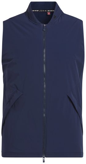 adidas Men's Ultimate365 Tour Frostguard Full-Zip Padded Golf Vest, Nylon/Polyester/Elastane in Collegiate Navy, Size S