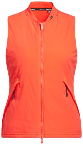 adidas Women's Ultimate365 Tour Frostguard Golf Vest, Nylon/Polyester/Elastane in Bright Red, Size S