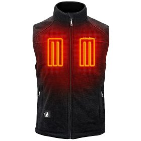 ActionHeat 5V Performance Fleece Battery-Heated Vest for Men - Black - 2XL