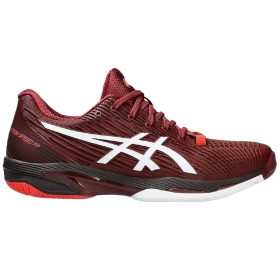 Asics Men's Solution Speed FF 2 Tennis Shoes (Antique Red/White)