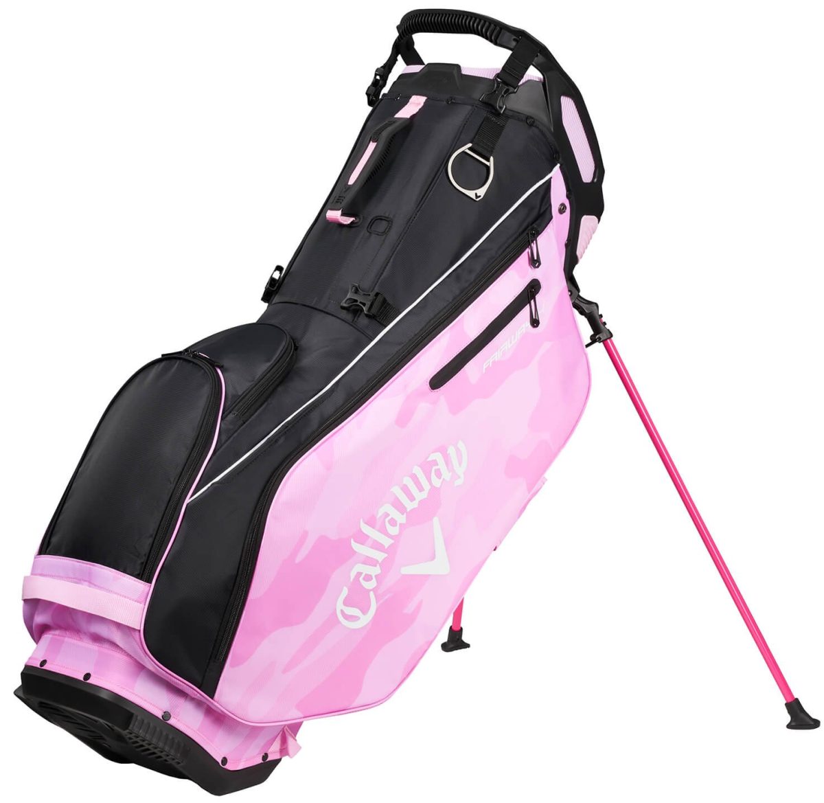 Callaway Men's Fairway 14 Stand Bag 2023 in Black/Pink Camo