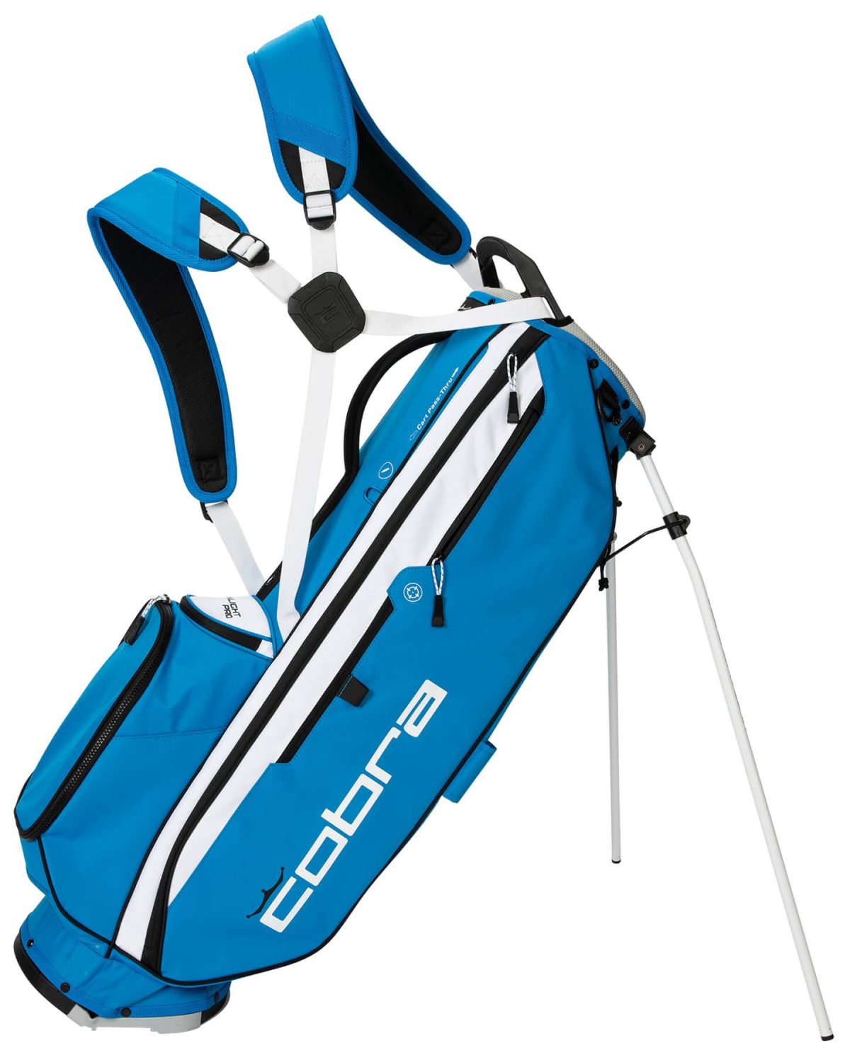 Cobra Men's Ultralight Pro Stand Bag, 100% Polyester in Electric Blue/White