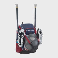 Easton Walk Off NX Backpack in Red/White Blue