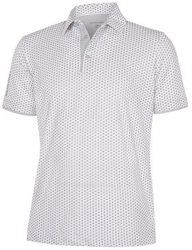 Galvin Green Men's Mark Golf Polo, Spandex/Polyester in Cool Grey/White/Sharkskin, Size M