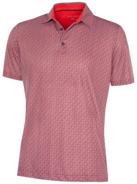 Galvin Green Men's Mauro Golf Polo, Spandex/Polyester in Red, Size M