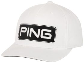 PING Men's Tour Classic Golf Hat 2023, Spandex/Polyester in White