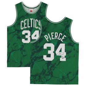 Paul Pierce Boston Celtics Autographed Mitchell & Ness Kelly Green 2007-08 Marble Swingman Jersey with "The Truth" Inscription