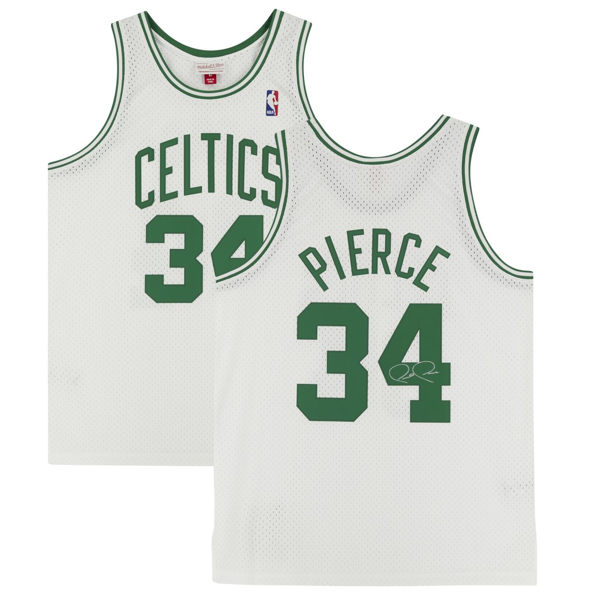 Paul Pierce Boston Celtics Autographed White 2007-08 Mitchell & Ness Replica Jersey