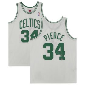Paul Pierce Boston Celtics Autographed White 2007-08 Mitchell & Ness Replica Jersey with "The Truth" Inscription