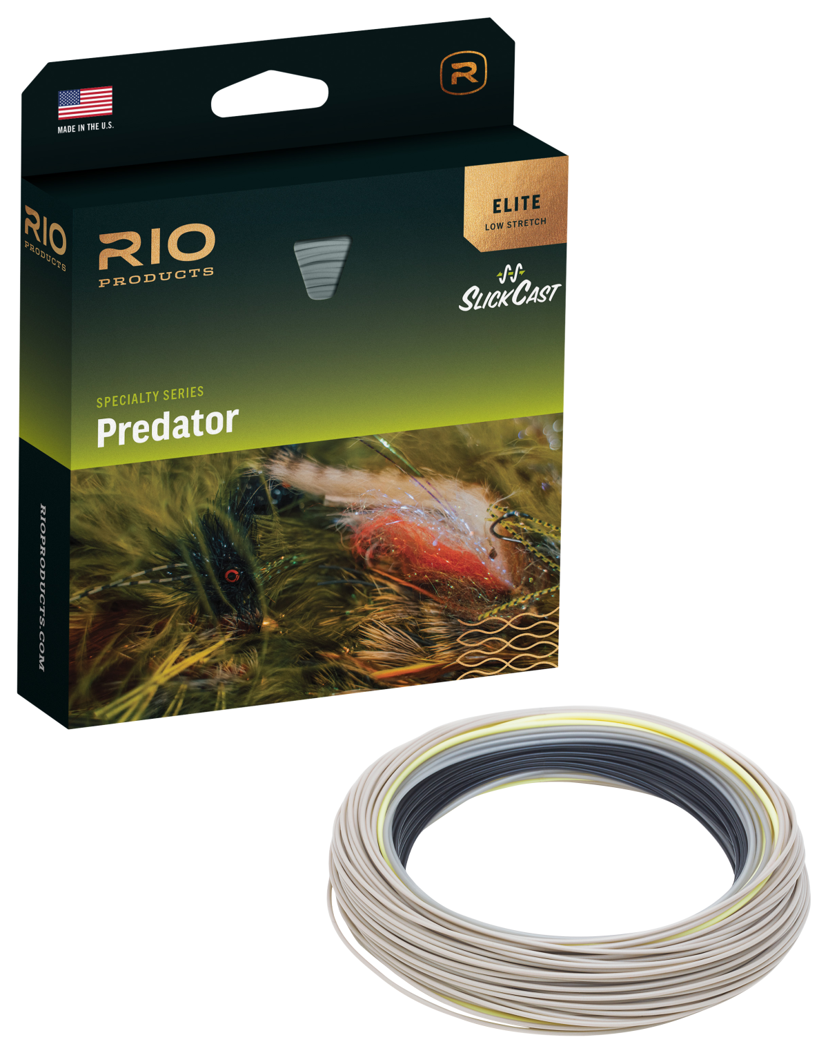 RIO Elite Predator Fly Line - Black/Gray/Yellow/Beige - 10