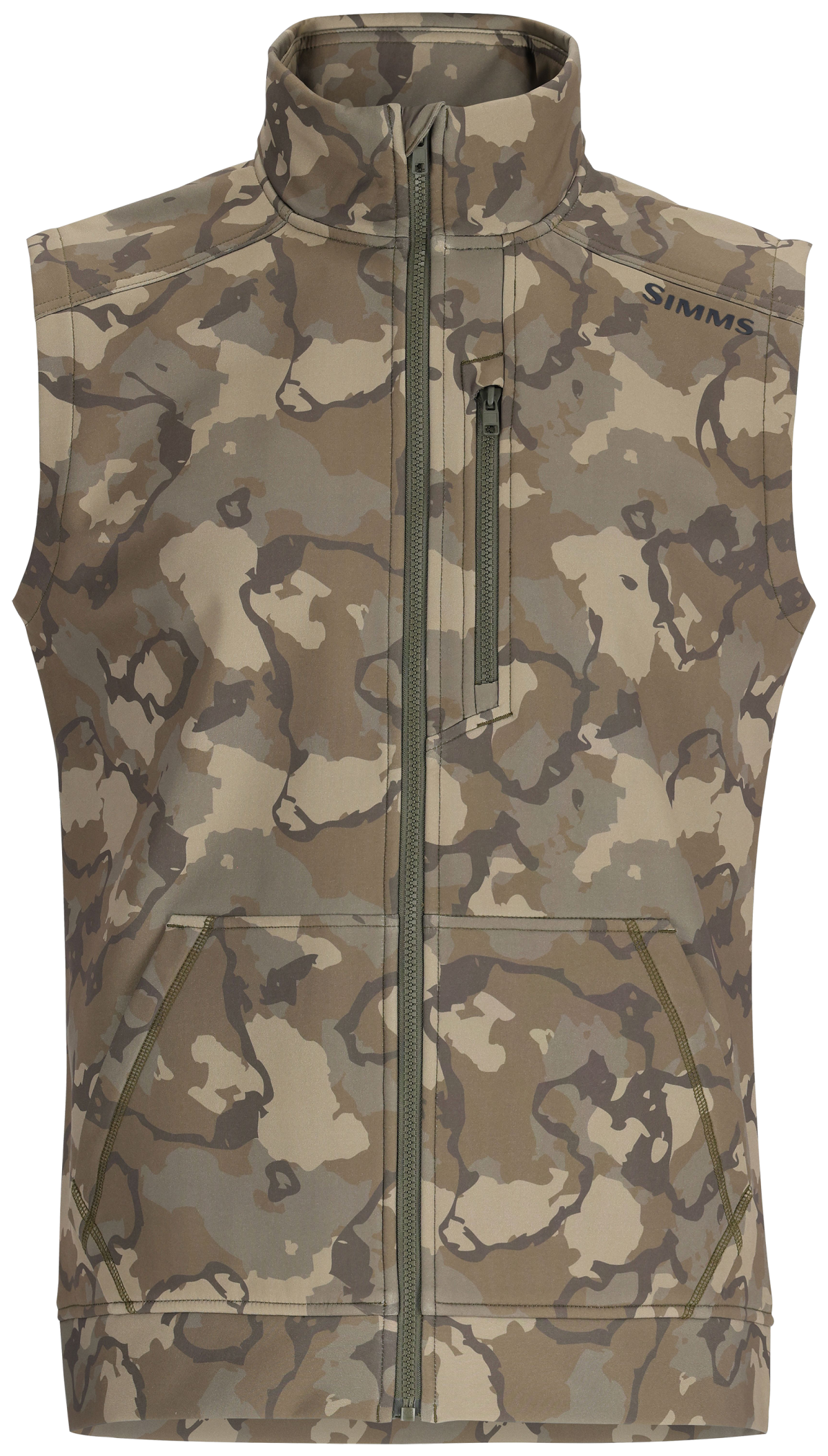 Simms Rogue Full-Zip Vest for Men - Regiment Camo Olive Drab - XXL
