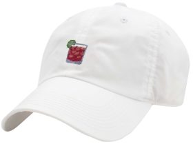 Smathers & Branson Men's Needlepoint Performance Golf Hat in Transfusion (White)