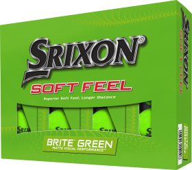 Srixon Soft Feel Brite Golf Balls 2023 in Green