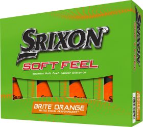 Srixon Soft Feel Brite Golf Balls 2023 in Orange