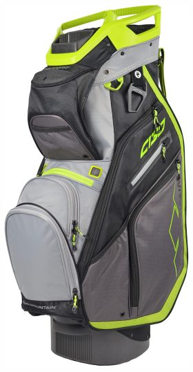 Sun Mountain Men's C-130 Cart Bag 2021 in Black/Gunmetal/Grey