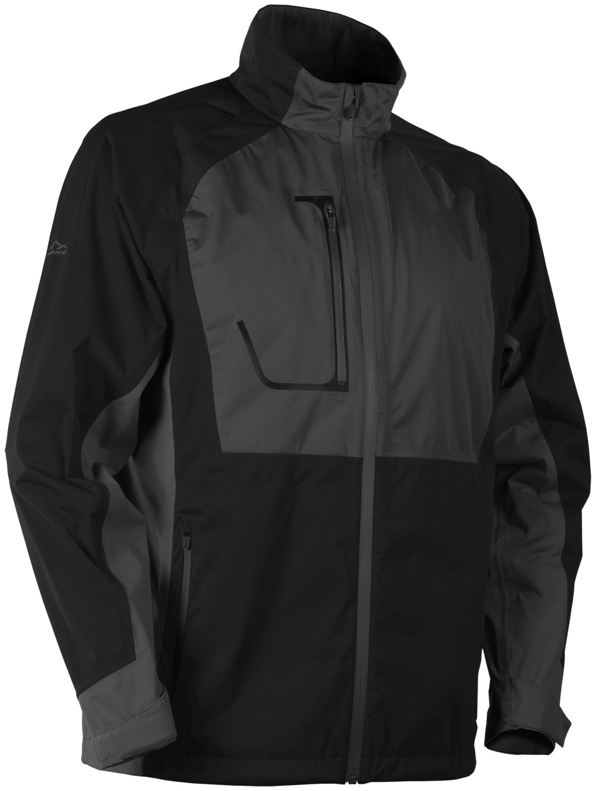 Sun Mountain Men's Tour Series+ Golf Rain Jacket in Black/Steel, Size S