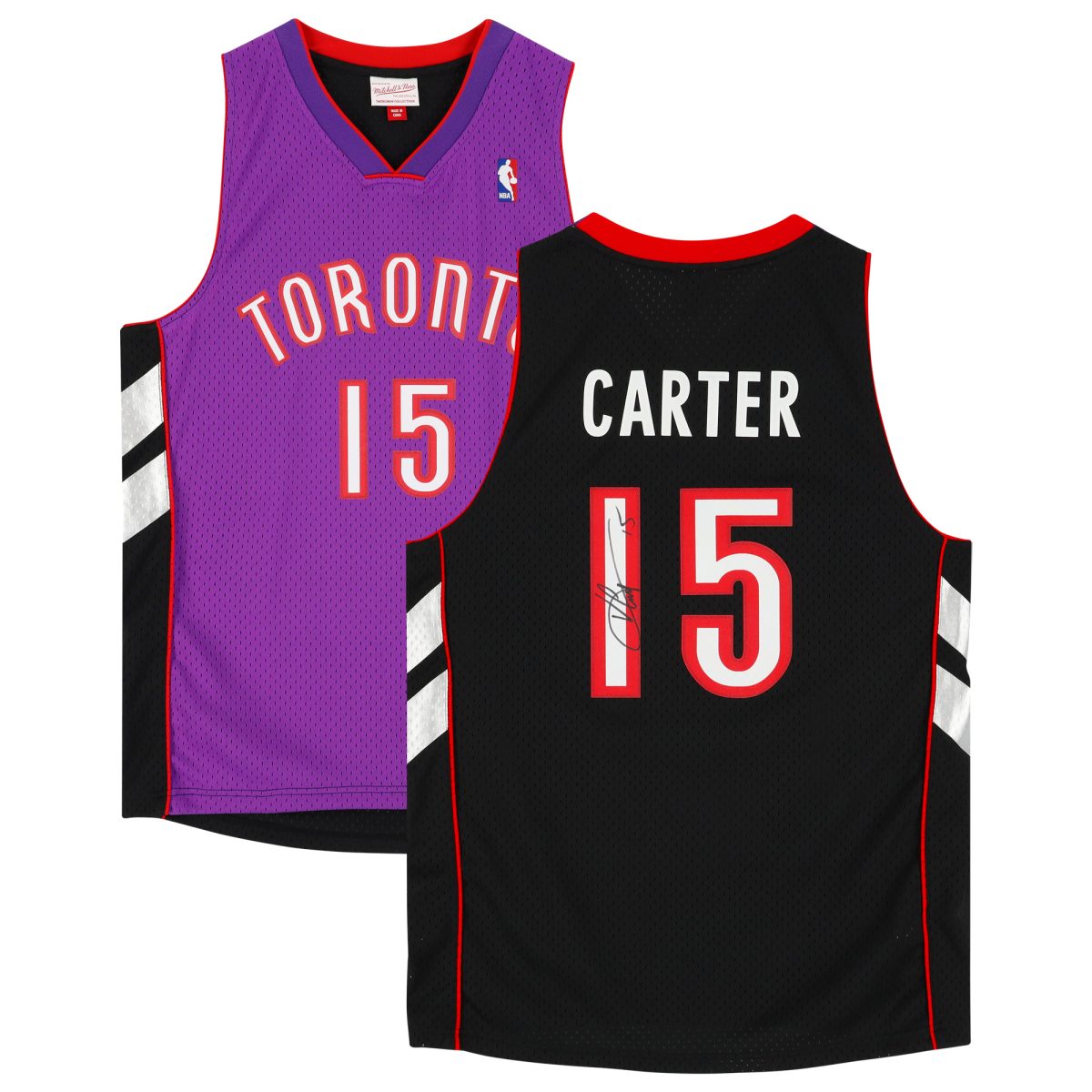 Vince Carter Toronto Raptors Autographed Purple 1999-2000 Mitchell & Ness Swingman Jersey