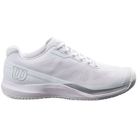 Wilson Men's Rush Pro 3.5 Tennis Shoes (White/White/Pearl Blue)