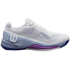 Wilson Women's Rush Pro 4.0 Tennis Shoes (White/Eventide/Royal Lilac)