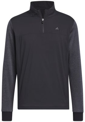 adidas Men's Go-To Quarter-Zip Golf Jacket in Black, Size L