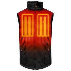 ActionHeat Men's 5V Battery-Heated Softshell Vest in Black