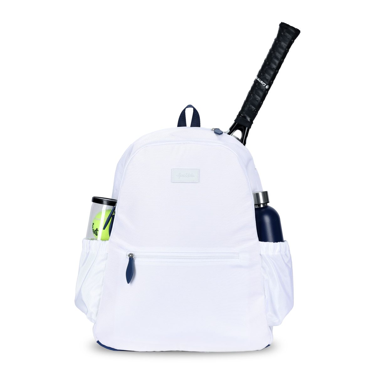 Ame & Lulu Courtside Tennis Backpack 2.0 (White/Navy)