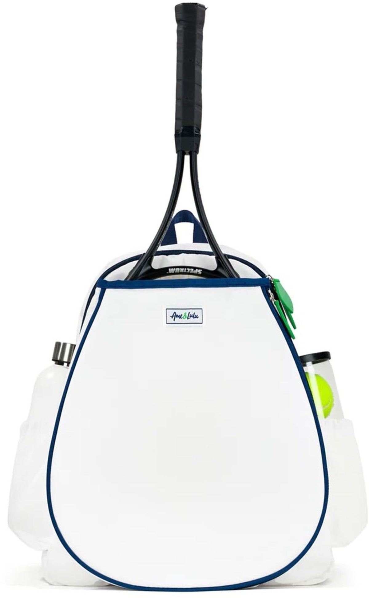 Ame & Lulu Game On Tennis Backpack (White/Navy/Green)