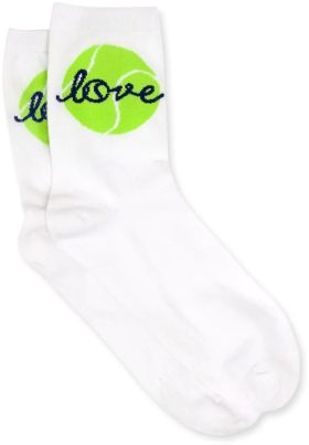 Ame & Lulu Tennis Crew Socks (Green Ace)
