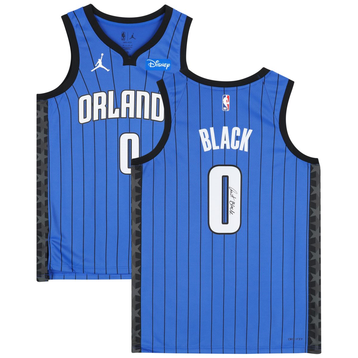 Anthony Black Orlando Magic Autographed Blue Jordan Brand 2022-23 Statement Swingman Jersey with Patch