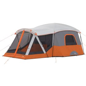 CORE Equipment 11 Person Cabin Tent with Screen Room in Orange