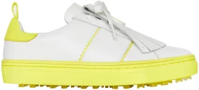 G/FORE Women's Contrast Accent Kiltie Durf Golf Shoes 2023, Polyester/Rayon in White, Size 6