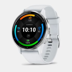 Garmin Venu 3 GPS Watch GPS Watches Silver with Whitestone Band