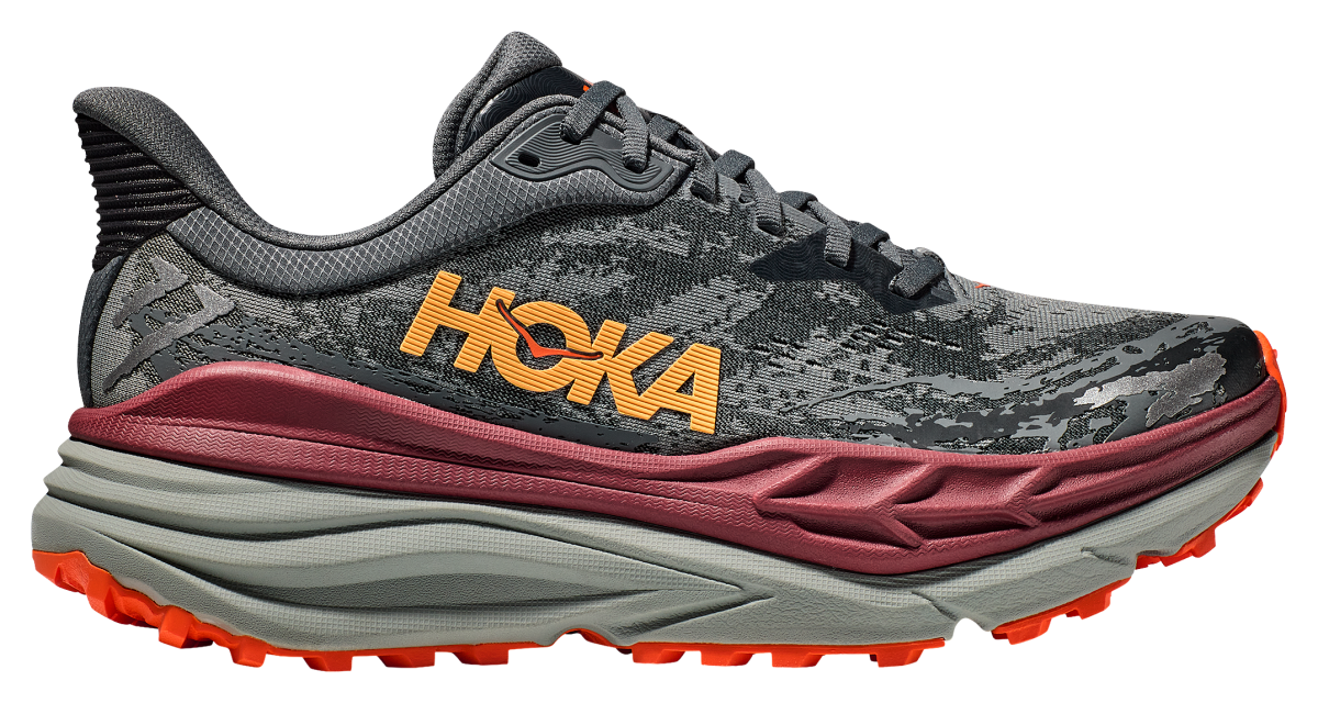 Hoka Stinson ATR 7 Running Shoes for Men - Castlerock/Cabernet - 8.5M