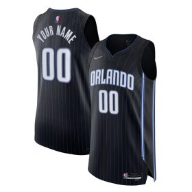 Men's Nike Black Orlando Magic 2021/22 Diamond Authentic Custom Jersey - Icon Edition