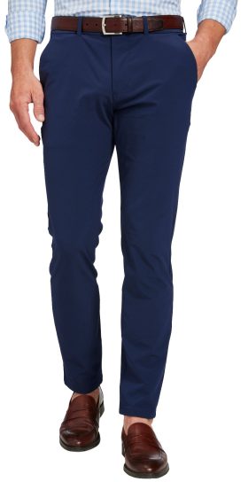 Mizzen+Main Men's Helmsman Chino Golf Pants, Spandex/Polyester in Navy, Size 30x30