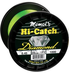Momoi's Hi-Catch Diamond Monofilament Line - 1000-Yard Spools - 60 lb. - Brilliant Blue