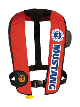 Mustang Survival Competition Auto-Inflatable Life Vest with HIT