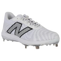New Balance 4040v7 Men's Low Metal Baseball Cleat in White Size 10.0