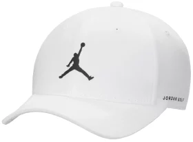 Nike Men's Jordan Golf Rise Golf Hat, 100% Polyester in White, Size M/L