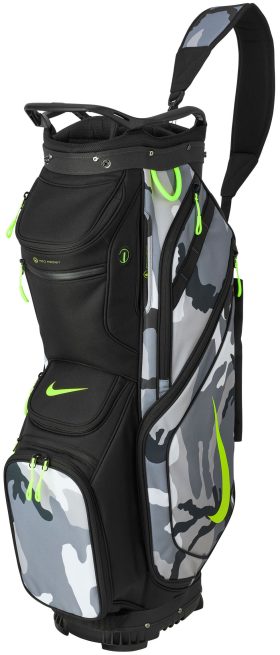 Nike Men's Performance Golf Cart Bag 2023, 100% Polyester in Anthracite/Black/Volt